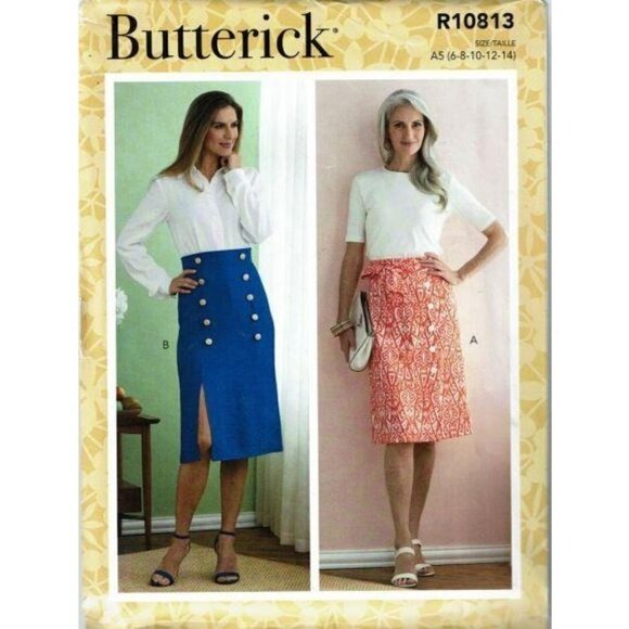Butterick Sewing Pattern 10813 Misses Skirt Size 6 - Picture 1 of 2